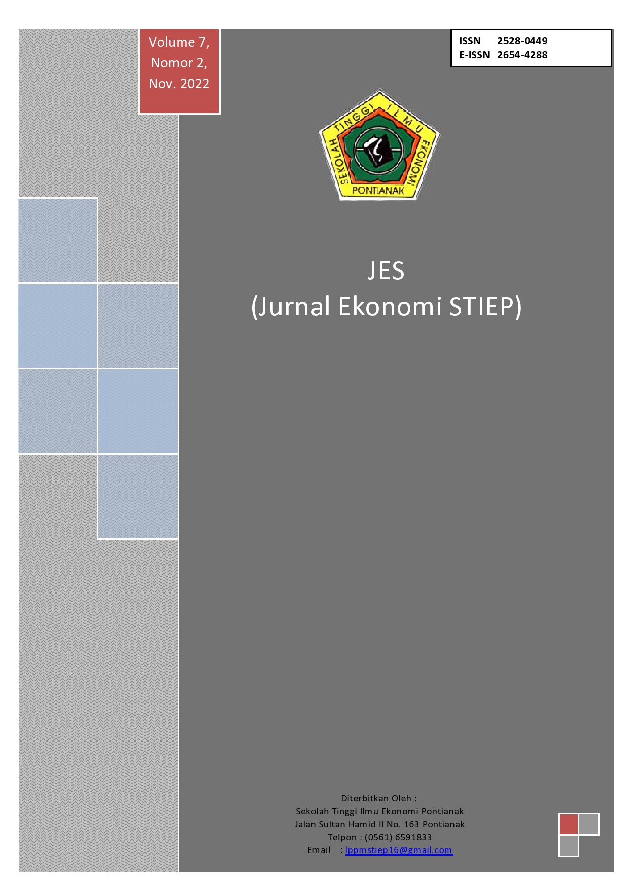 					View Vol. 7 No. 2 (2022): JES (Jurnal Ekonomi STIEP)
				